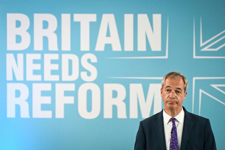 Ultradireitista britânico Farage destaca 'impulso' do seu partido Reform UK às eleições legislativas