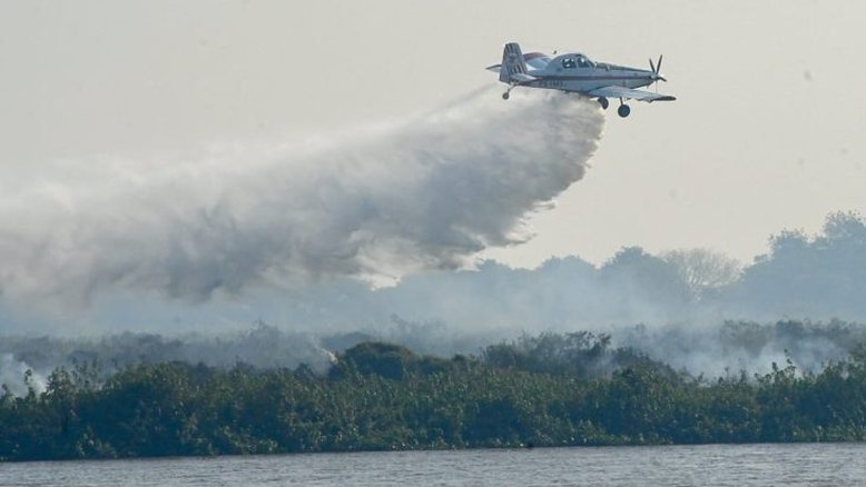 Combate aos incêndios no Pantanal