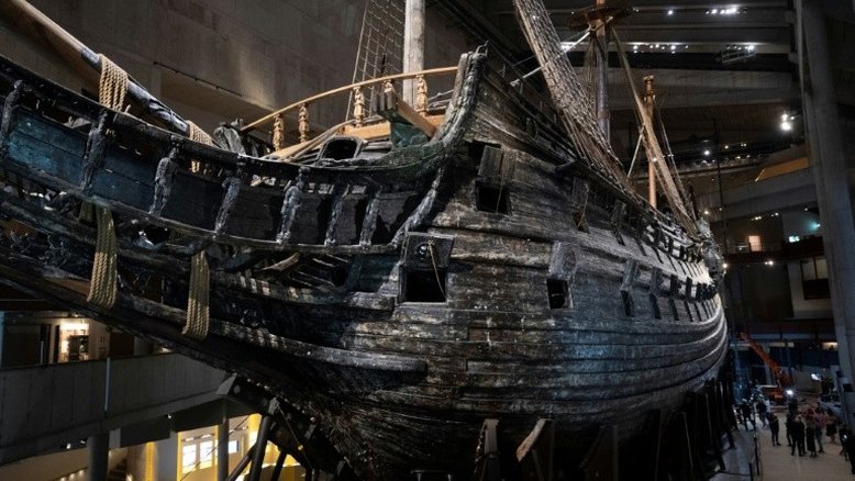 Suécia reforça estrutura de seu navio de guerra que afundou há quase quatro séculos