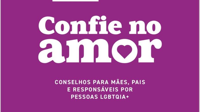 Capa da cartilha voltada para responsáveis por pessoas LGBTQIA+