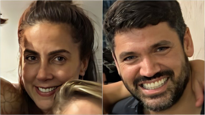 Carol Barcellos publica novas fotos com o namorado, Marcelo Courrege: 'Vida'