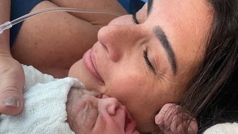 Fernanda Paes Leme com a filha, Pilar