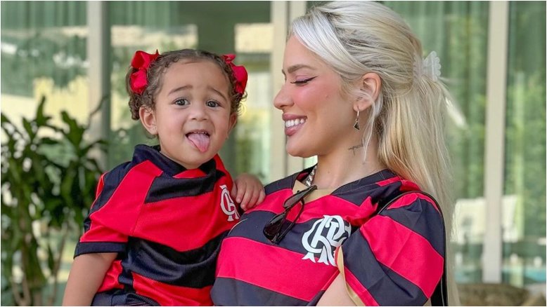 Karoline Lima compartilha reencontro com a filha, após menina passar temporada com Militão