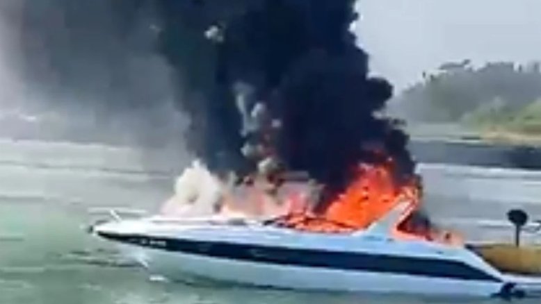 Lancha com turistas capixabas explode em Cabo Frio