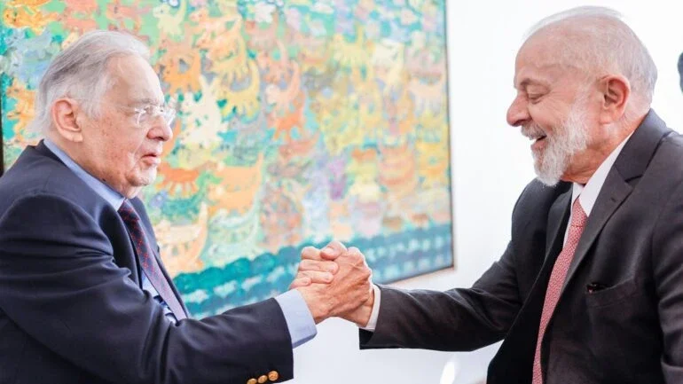 Lula e FHC durante encontro em São Paulo Foto: Reprodução/X/ Lula 24.06.2024
