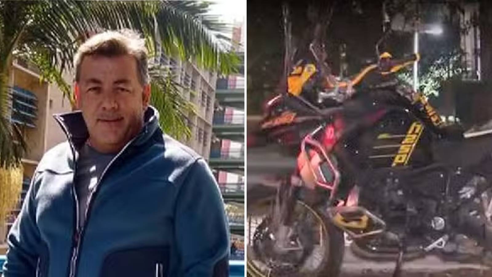 Marcos César Peruchi, de 53 anos, transitava com a motocicleta importada pela avenida quando foi cercado por quatro suspeitos