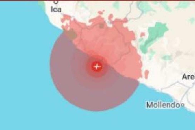 Terremoto de 6,3 de magnitude atinge o sul do Peru com epicentro no Pacífico