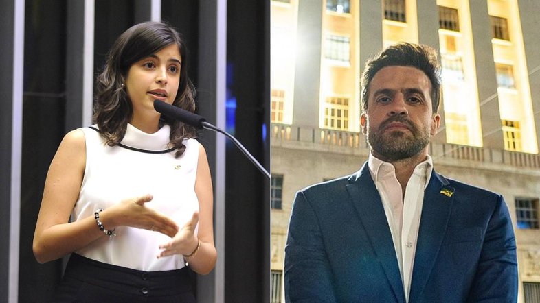 Deputada federal Tabata Amaral e Pablo Marçal