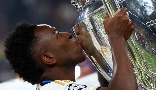 Uefa elege Vini Jr como melhor jogador da Liga dos Campeões 2023/24