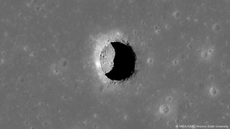 Caverna na lua pode ser base para missões espaciais