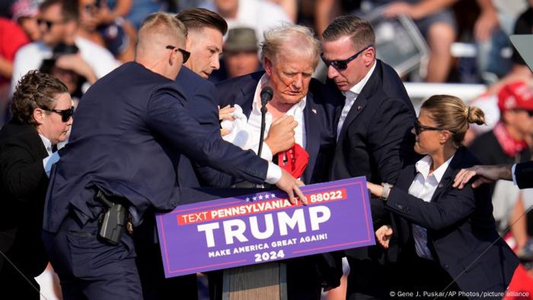 Comício de Trump é interrompido após aparentes sons de tiros