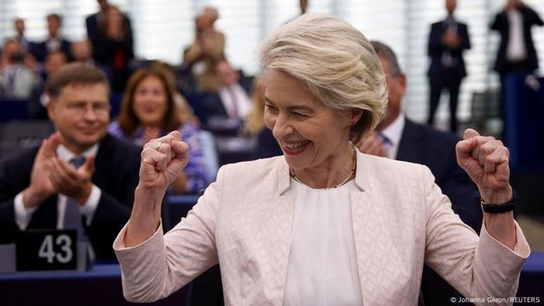 Ursula von der Leyen é reeleita presidente da Comissão Europeia