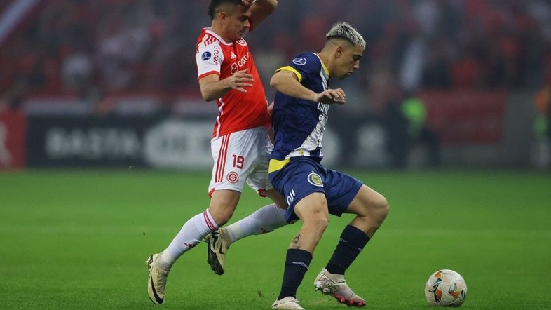 Internacional empata com o Rosário Central e está fora da Copa Sul-Americana