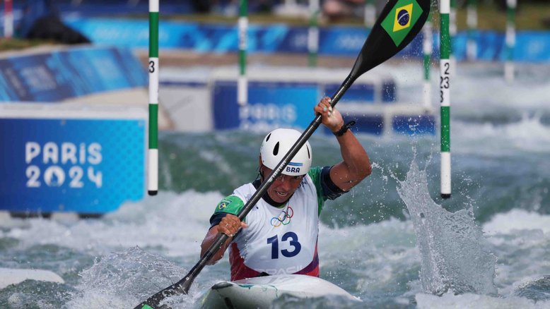 Ana Sátila foi o destaque brasileiro na Canoagem Slalom em Paris 2024