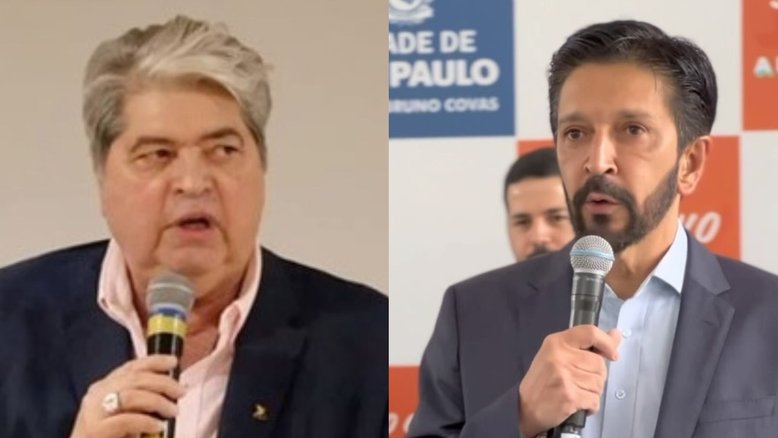 Datena (esq.) e Ricardo Nunes (dir.)
