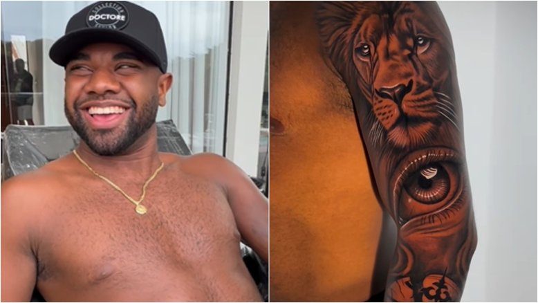 Campeão do ‘BBB24’, Davi Brito fecha o braço com tatuagens: ‘Uma sessão só!’