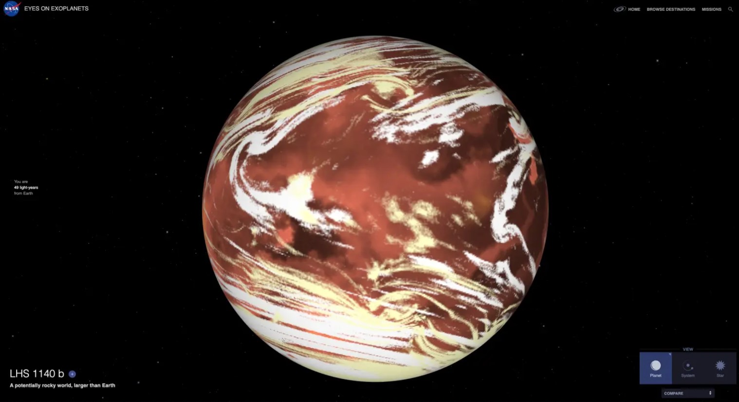 Exoplaneta é detectado pela primeira vez com atmosfera potencialmente propícia à vida