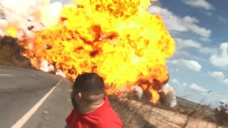 Vídeo: equipe do SBT fica ferida em explosão de caminhão no Pará