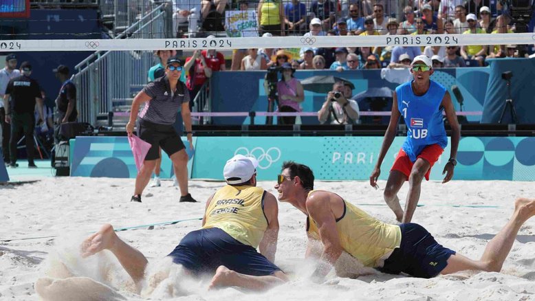 George e André em ação nos Jogos Olímpicos de Paris 2024