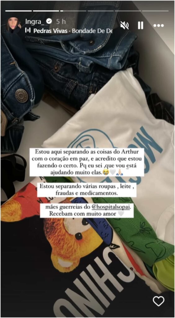 Após morte de caçula, Zé Vaqueiro e esposa doam roupinhas do bebê: ‘Coração em paz’ 2 Após morte de caçula, Zé Vaqueiro e esposa doam roupinhas do bebê: ‘Coração em paz’