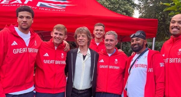 Mick Jagger visits UK athletes, and Brazilians save rocker's 'cool' reputation.