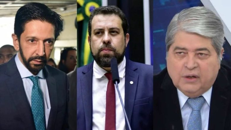 Ricardo Nunes (MDB), Guilherme Boulos (PSOL) e José Luiz Datena (PSDB), nesta ordem, são adversários pela prefeitura de São Paulo | Montagem/IstoÉ