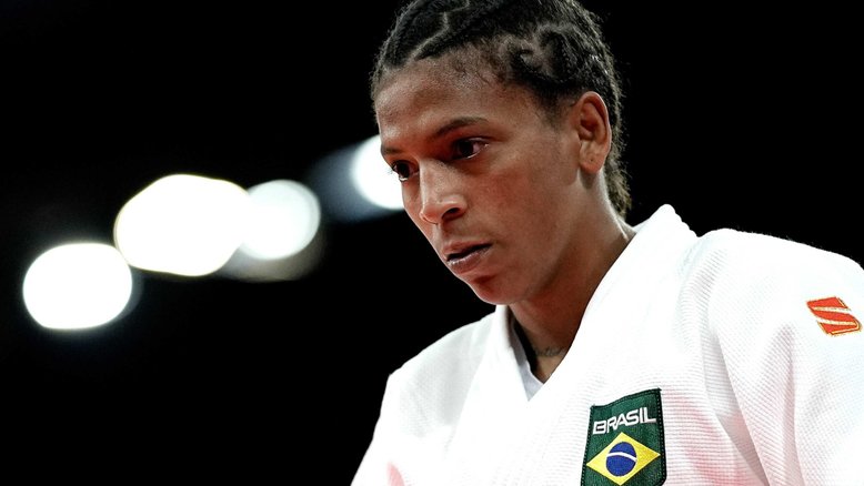 Rafaela Silva em ação nos Jogos Olímpicos de Paris 2024