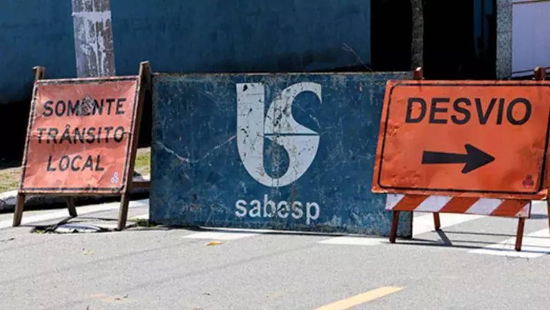Obra da Sabesp na Paria Grande (SP)