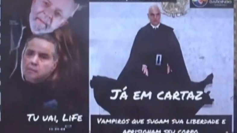 Lula, Moraes e Barroso viram meme em telão na Times Square, em Nova York; veja o vídeo