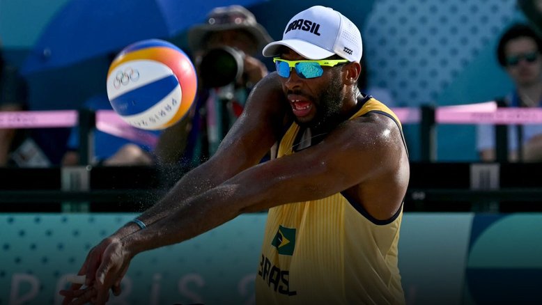 Arthur e Evandro perdem de suecos e caem no vôlei de praia