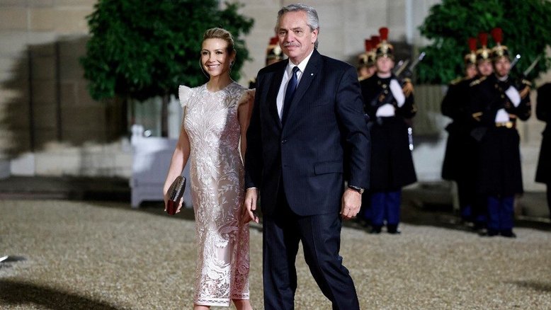 Alberto Fernandez e a ex-primeira-dama Fabiola Yanez