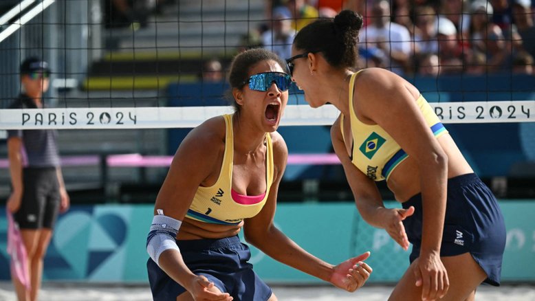 Paris 2024: Ana Patrícia e Duda vencem e avançam à semifinal no vôlei de praia
