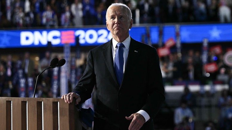 Biden faz discurso contundente na Convenção Democrata após desistir de eleição