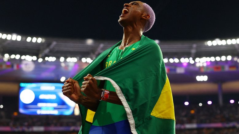 Paris 2024: Alison dos Santos conquista a medalha de bronze nos 400m com barreiras