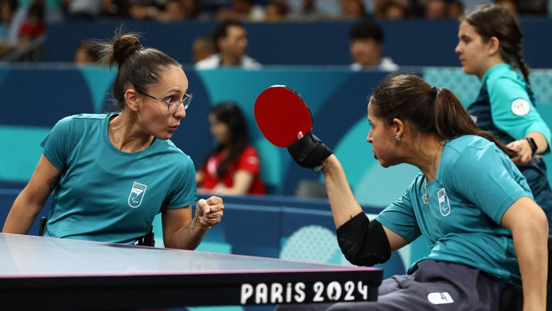 Cátia e Joyce Oliveira conquistam o bronze no tênis de mesa dos Jogos Paralímpicos Paris 2024
