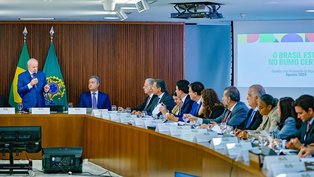 Presidente da República, Luiz Inácio Lula da Silva, durante reunião Ministerial, no Palácio do Planalto. Brasília - DF.