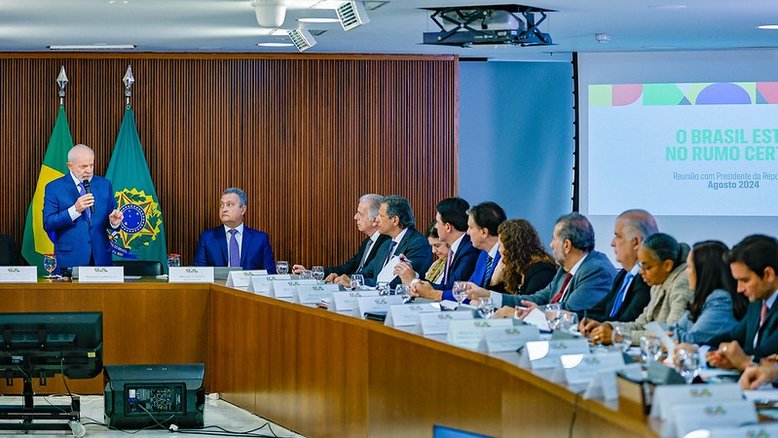 Presidente da República, Luiz Inácio Lula da Silva, durante reunião Ministerial, no Palácio do Planalto. Brasília - DF.