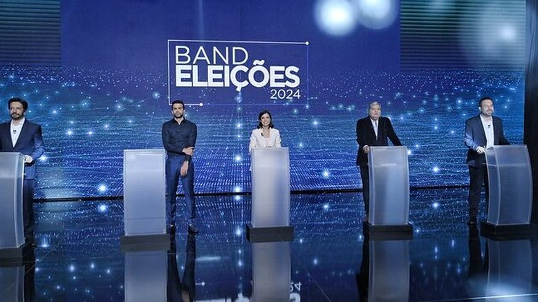 Ricardo Nunes (MDB), Pablo Marçal (PRTB), Tabata Amaral (PSB), José Luiz Datena (PSDB) e Guilherme Boulos (PSOL).