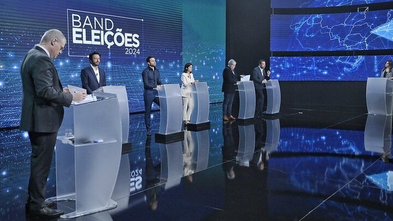 Debate na Band com candidatos à prefeitura de São Paulo