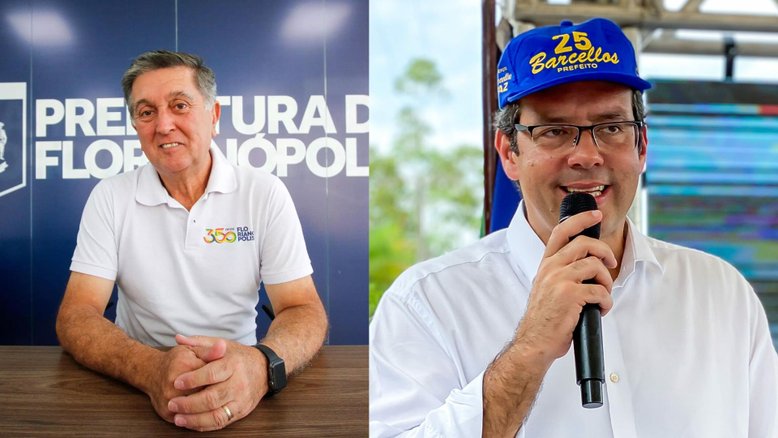 Topázio Neto (PSD) e Dr. Furlan (MDB), prefeitos de Florianópolis e Macapá, declararam perdas de patrimônio superiores a R$ 1 mi em suas candidaturas à reeleição | Montagem/IstoÉ