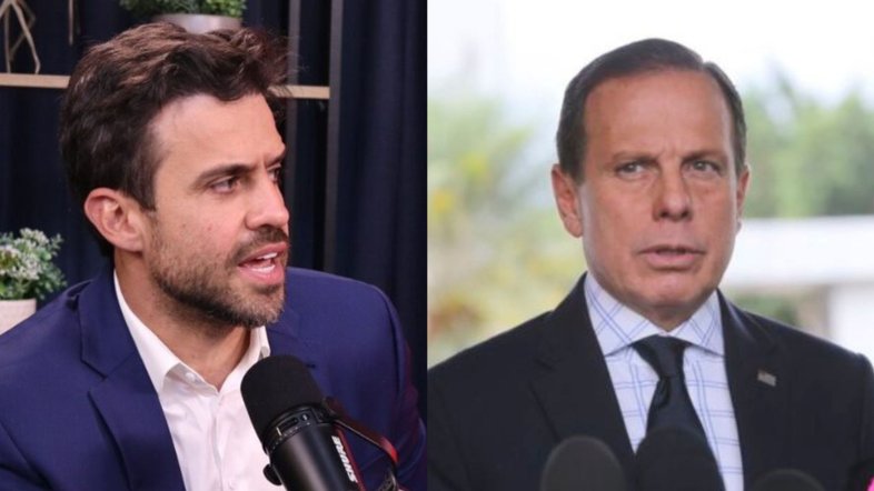 Pablo Marçal (PRTB), candidato à prefeitura de São Paulo, e o ex-governador João Doria | Montagem/IstoÉ