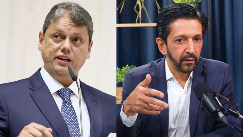 O governador e o prefeito de São Paulo, Tarcísio de Freitas (Republicanos) e Ricardo Nunes (MDB): relação amistosa | Montagem/IstoÉ