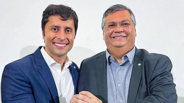 O deputado federal Duarte Jr. (PSB-MA) e o ministro do STF Flávio Dino | Reprodução/X