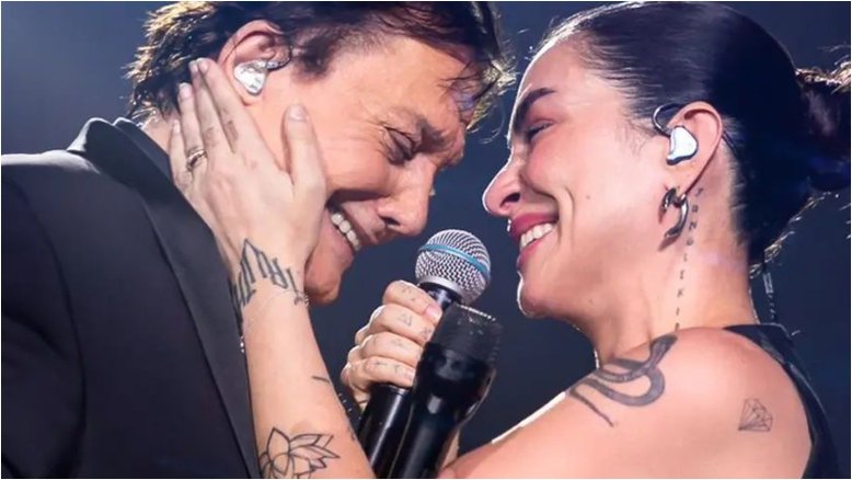 Fábio Jr. e Cleo cantam juntos ‘Pai’, hit do cantor: ‘Relação maravilhosa hoje em dia’