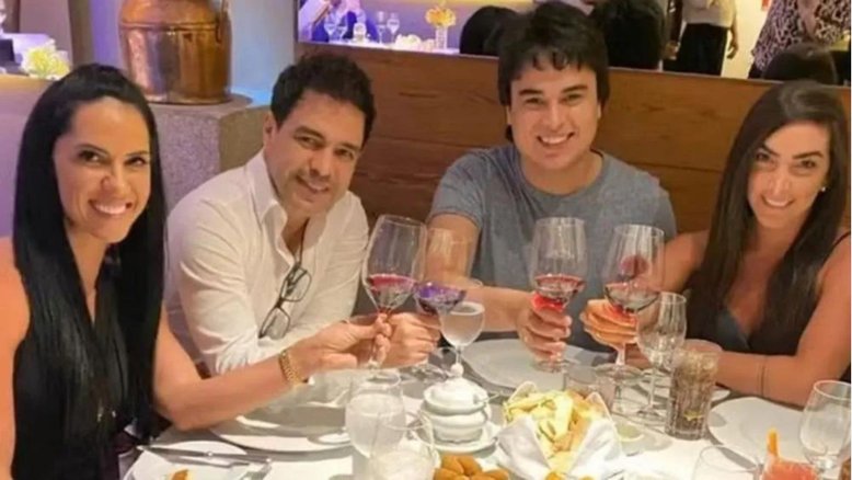 Graciele Lacerda, Zezé Di Camargo, Igor Camargo e Amabylle Eiroa