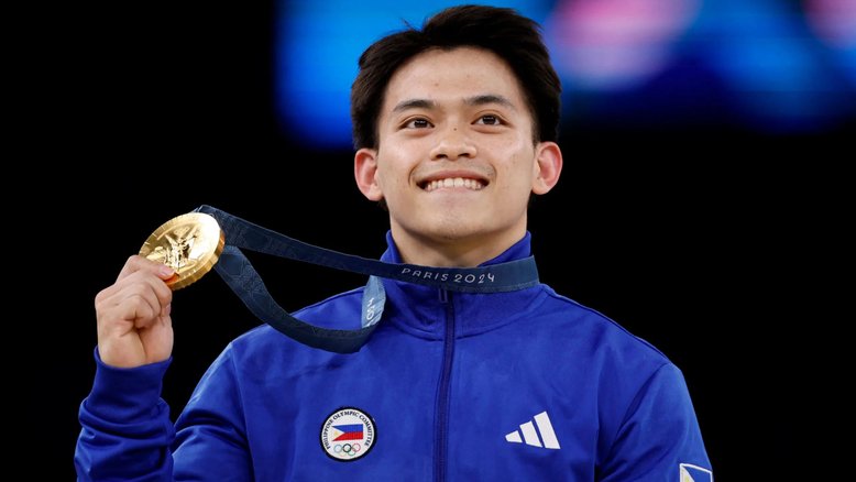 Ginasta filipino recebe prêmios peculiares por conquistas das duas medalhas de ouro em Paris