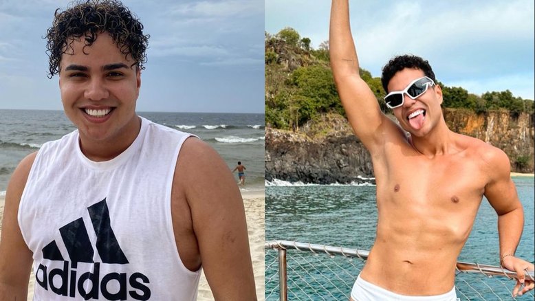 Influencer Gui Taschetti exibe boa forma em Noronha após eliminar 15kg
