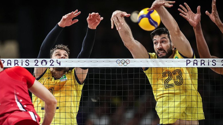 2024.08.05 - Jogos Olímpicos Paris 2024 - Volei Masculino - Brasil x Estados Unidos - Fotos: .