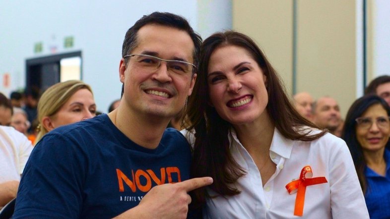 Deltan Dallagnol e Marina Helena