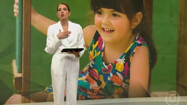 Poliana Abritta se emociona ao vivo ao falar sobre crianças que morreram em acidente